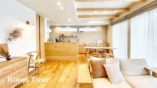 【ルームツアー】スッキリ収納上手さんの木の温もりを感じるお家｜住友林業で建てるナチュラルテイストの空間｜木のキッチン腰壁・3LDK32坪｜Room tour