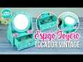 DIY Mini tocador con espejo giratorio - Shabby Chic | DREEN