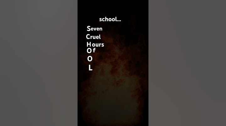 what school stands for...