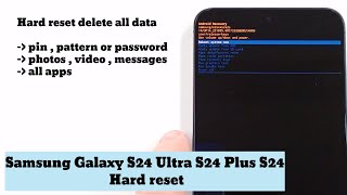 samsung galaxy s24 ultra s24 plus s24 hard reset