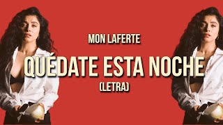 Video voorbeeld van "Mon Laferte - Quédate esta noche (Letra)"