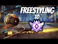 FREESTYLING TO GRAND CHAMPION | Ranked 2v2 w/ Jake! (Rocket League Gameplay)