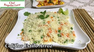 Coliflor Estilo Arroz Con Verduras