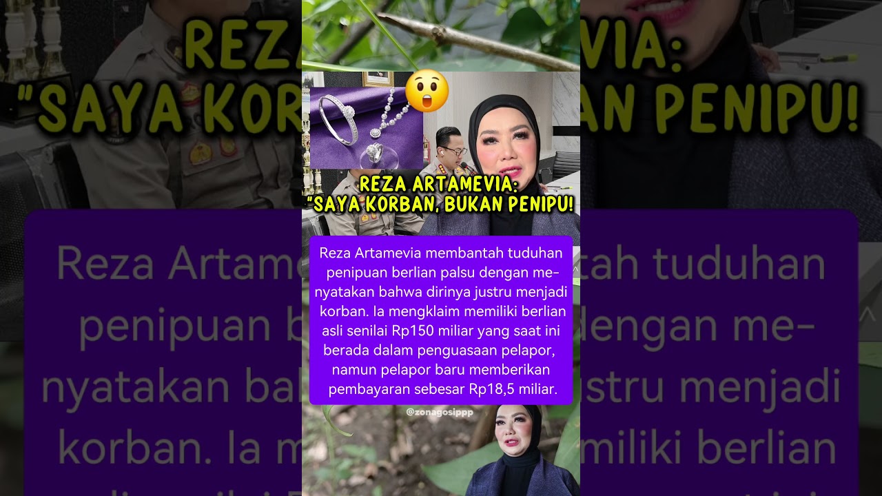 REZA ARTAMEVIA: " Saya korban, bukan penipu" 