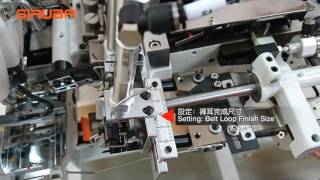 INDUSTRIAL SEWING MACHINE BELTLOOP SETTER SIRUBA