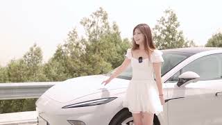 Test drive the pure electric Feifan F7, a work of art carefully designed by the designer.