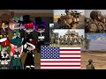 Past countryhumans react to america military 2000 to 2023