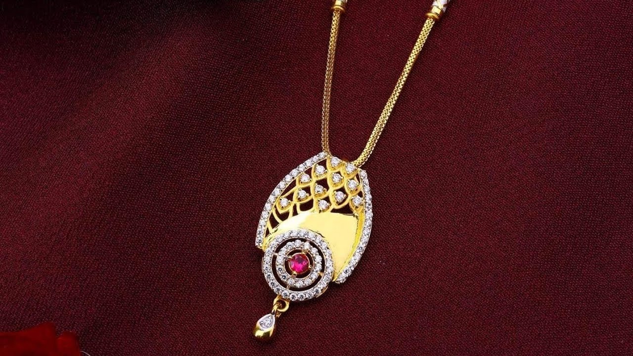 gold chain pendant with earrings in 22k 916 hallmark goldchaindesigns