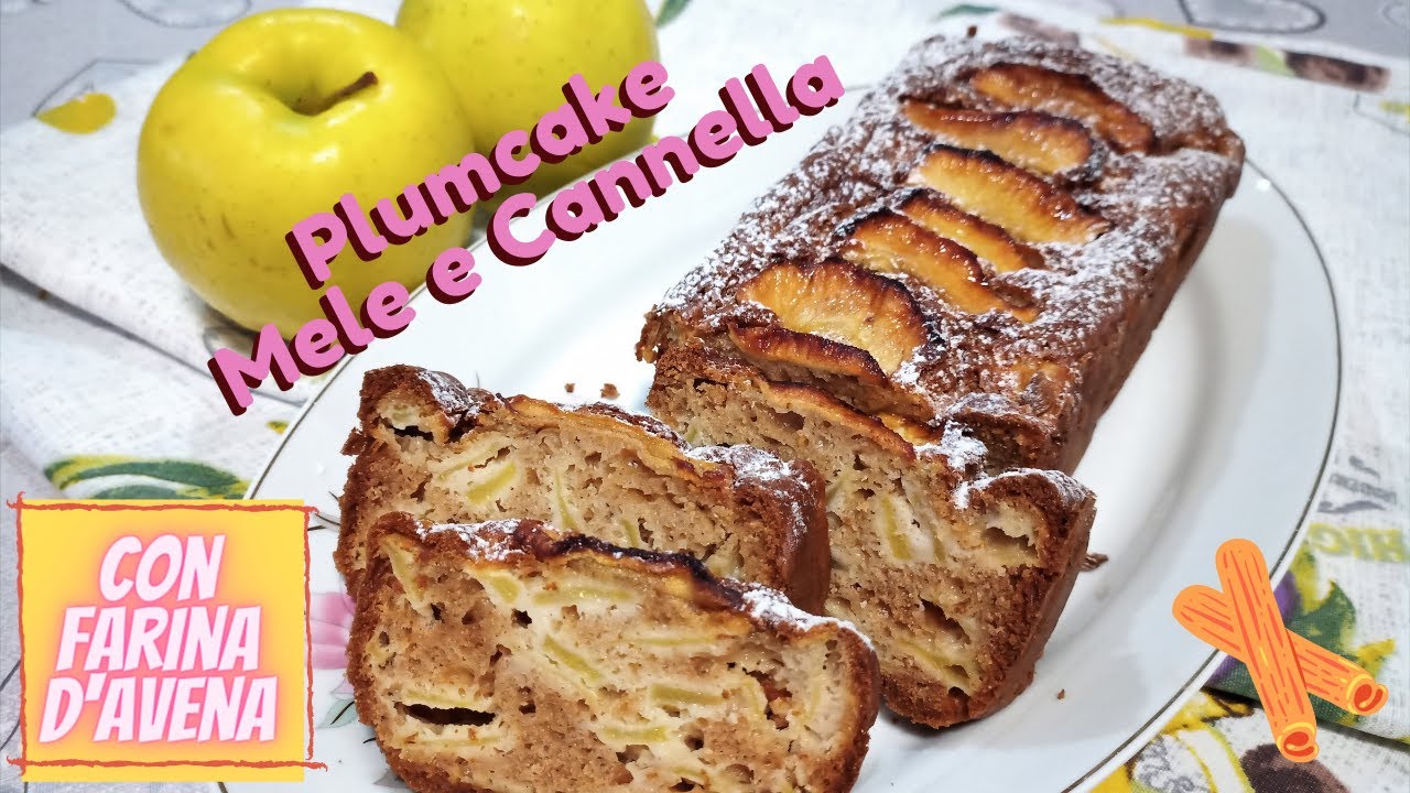 PLUMCAKE MELE E CANNELLA CON FARINA D'AVENA| RICETTA SUPER SANA E GOLOSA! APPLE BREAD