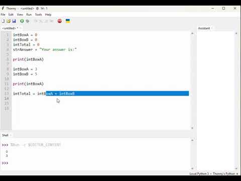 Starting Python :: Variables :: Video 2