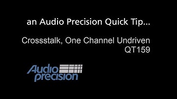 QT159 - Crosstalk One Channel UnDriven