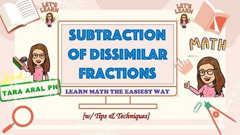 How to subtract dissimilar fractions using the butterfly method?