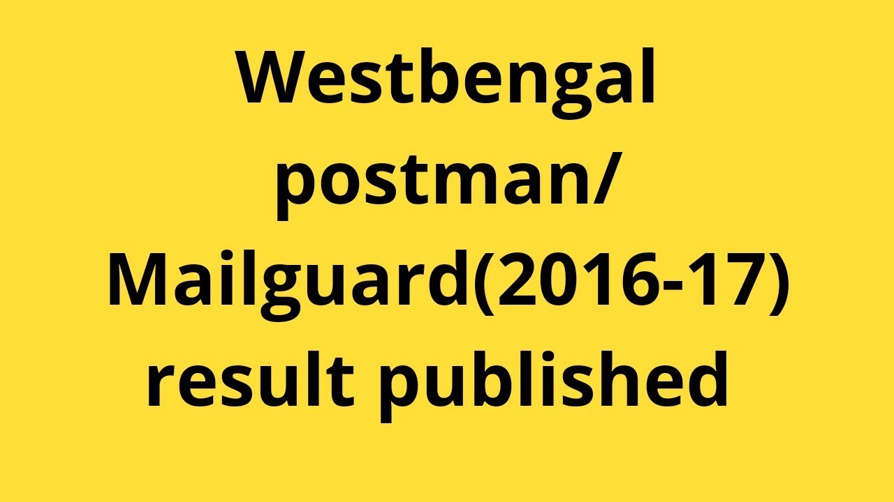 WB postman Mailguard result (2016-17)