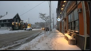 Massive Winter Storm Dumps Heavy Snow HD | Ontario | Snow Walk