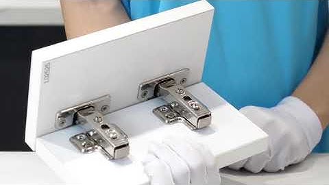Cách lắp đặt bản lề bật giảm chấn có đế tháo nhanh | Phụ kiện ngành gỗ Hiền Kiệm