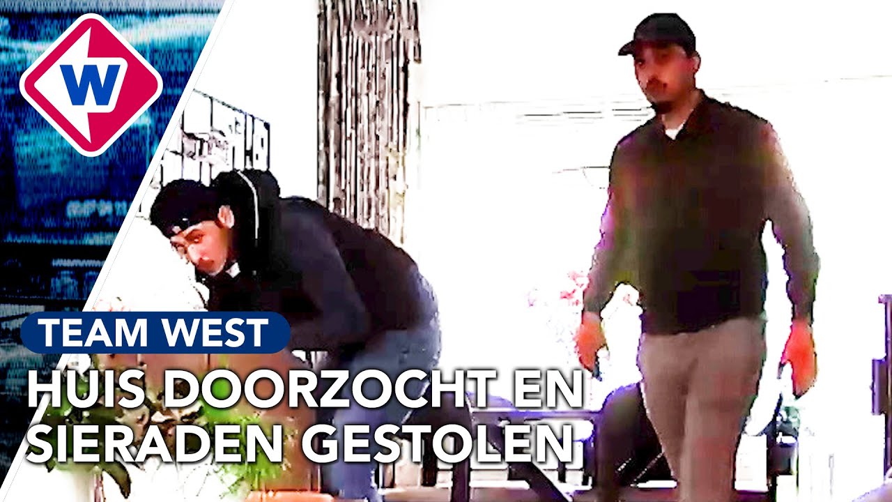 Inbrekers schrikken van camera in woonkamer | Team West