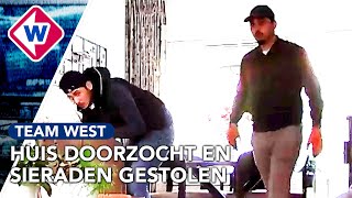 Inbrekers Schrikken Van Camera In Woonkamer Team West