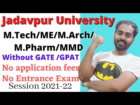 Jadavpur University MTech ME M.Pharm/M.Arch/Multimedia Development MMD Session 22-22/academic bhaiya