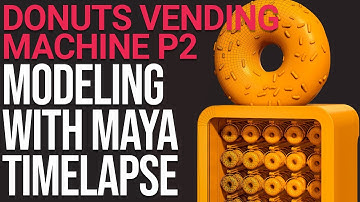 Donuts Vending Machine P2. High Poly - Timelapse