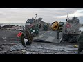【令和６年能登半島地震】２０２４年１月１４日 海上自衛隊輸送艦おおすみ「LCAC」による、国交省TECFORCEの輪島市深見海岸への輸送