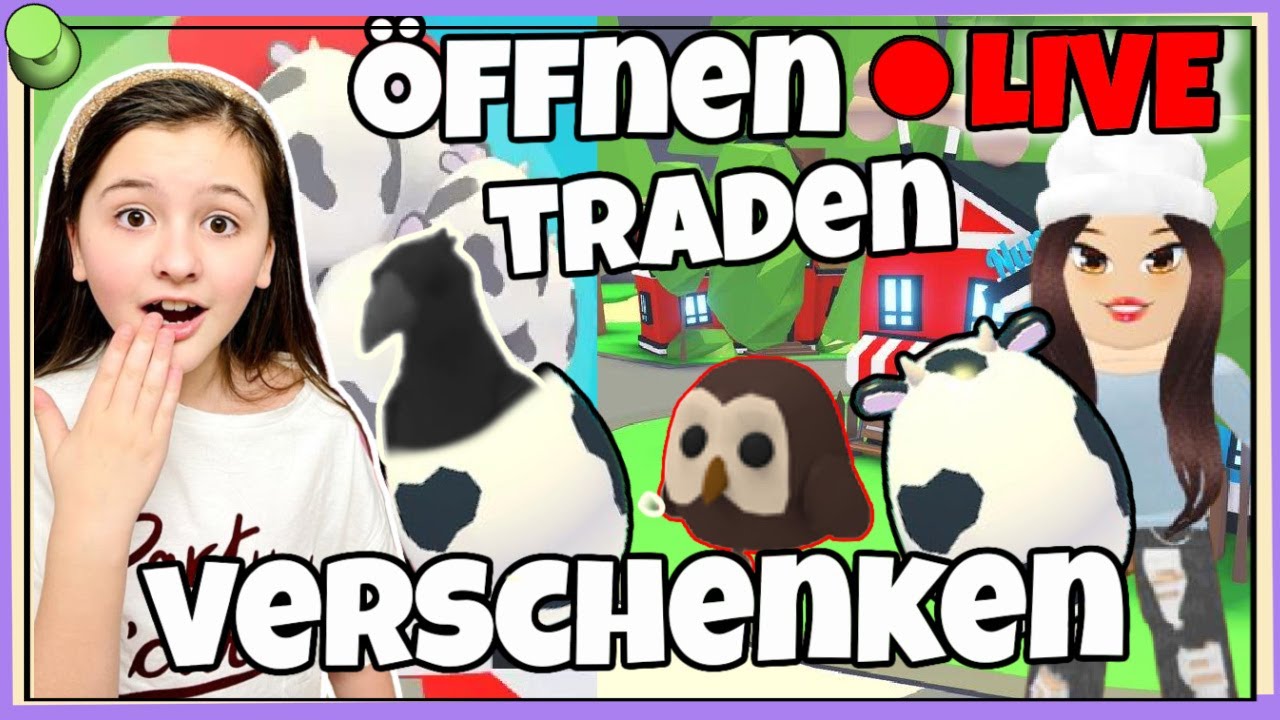 Adopt Me Farm Eggs! 🤩 LIVE mit Fans TRADEN, ÖFNNEN, VERSCHENKEN!! ❤️ Alles Ava Gaming