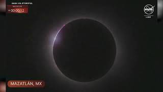 Solar Eclipse Reaches Totality in Mexico's Mazatlan