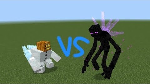 Mutant Enderman Ex vs Mutant Snow Golem ex (1-4 rounds)