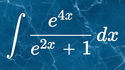 Integral of e^(4x)/(e^(2x)+1) | Fast u-Substitution Trick