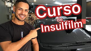 Curso de insulfilm  como instalar insulfilm ( molde do párabrisa do Honda)