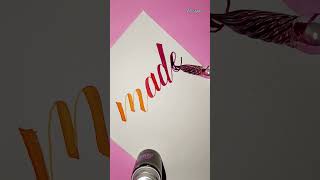 glasspen♥️✨ #handlettering #calligraphy #youtubeshorts #shorts #foryou #art #lovequotes