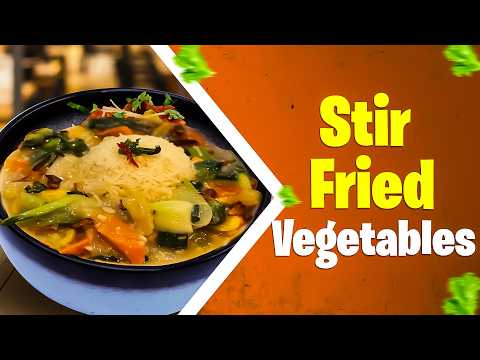 Easy Stir-Fried Vegetables in Creamy Garlic Sauce - Quick & Healthy Dinner