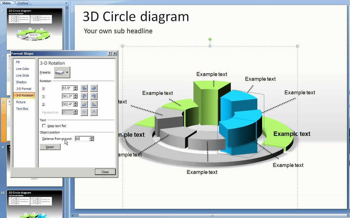 how to do 3d presentation