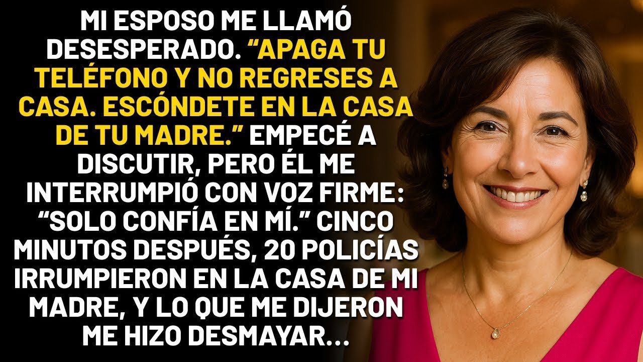 Mi esposo me llamó gritando： “No vuelvas a casa ” Minutos después, la policía cerró mi ca