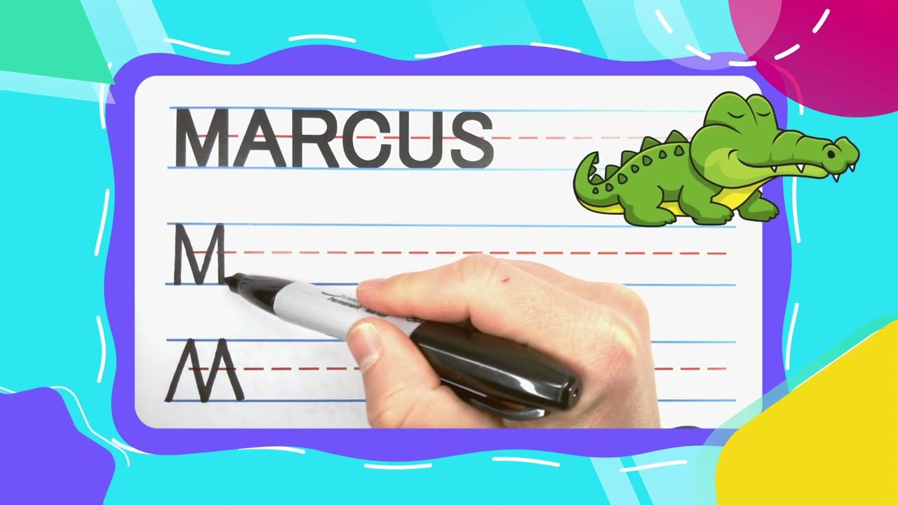 How To Write MARCUS | Write With Me! -- FOR KIDS - YouTube