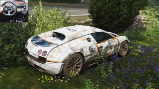 How to Abandon and Rebuild a car in Forza Horizon4 | Story of Bugatti Veyron | Logitech g29 gameplay