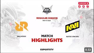 RRQ vs NAVI HIGHLIGHTS MPL ID S17 | Natus Vincere vs RRQ Hoshi