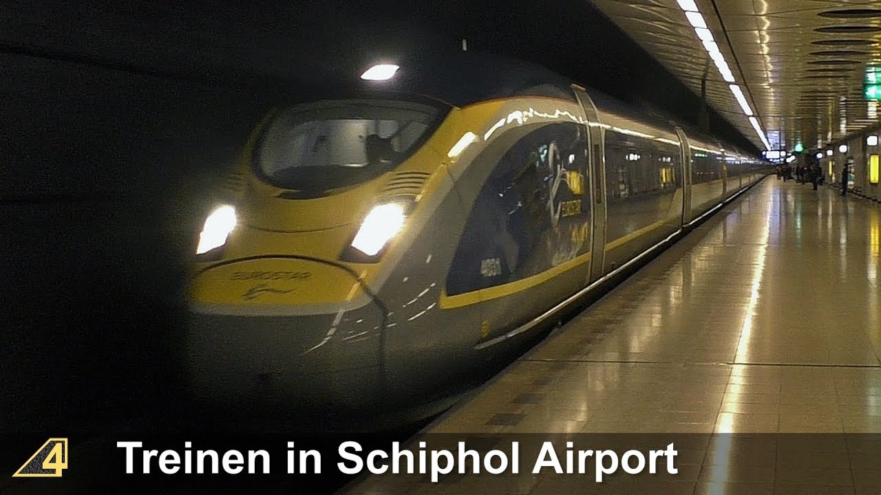 Treinen in Schiphol Airport - 25 januari 2018