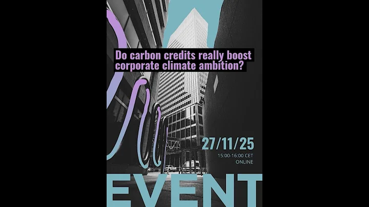 Internetinis seminaras: Ar anglies dioksido kreditai tikrai skatina įmonių ambicijas klimato srityje?