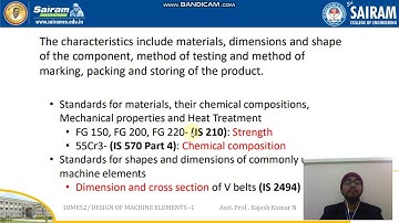LECTURE VIDEO 4_18ME52_ MODULE 1_CODES & STANDARDS ,SELECTION OF PREFERRED SIZES _RAJESH KUMAR N