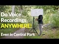 Do voice recordings anywhere even in central park  isovox 2 vocal booth