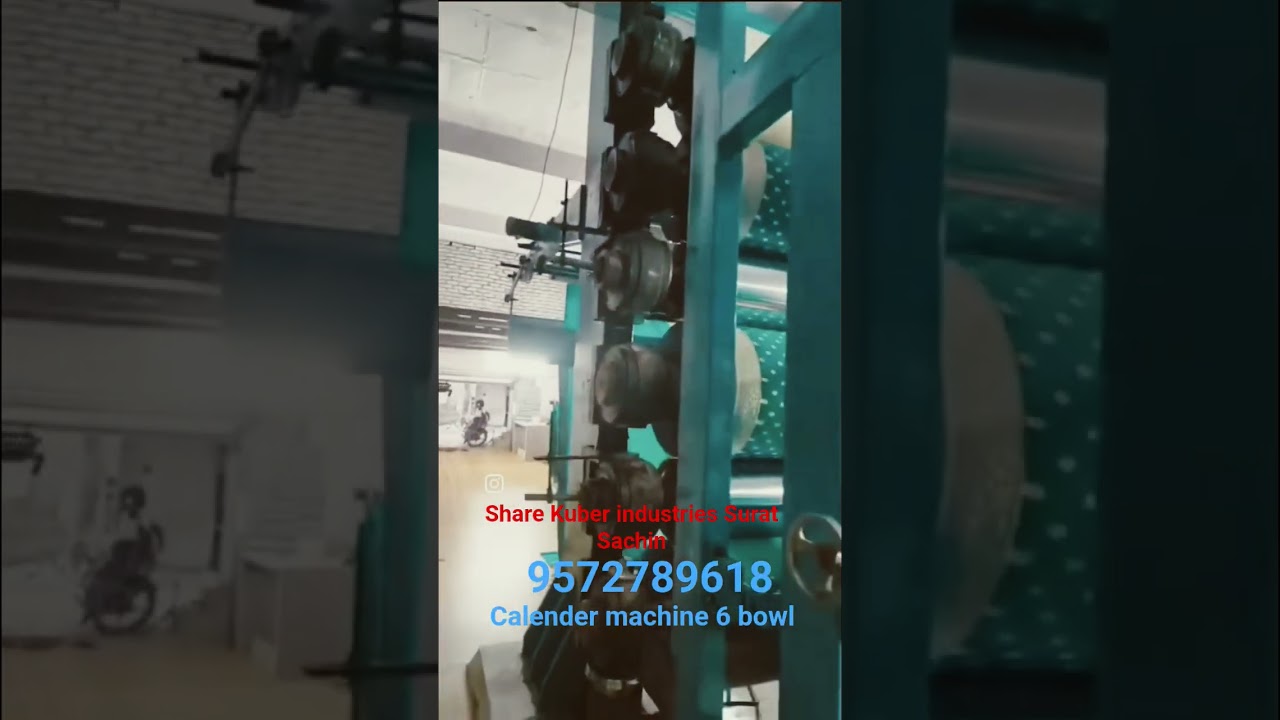 calender machine 6 bowl wax finish heavy duty