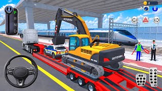Heavy Excavator & Police Cars Transport to Auto Repair Shop🛠️ | 3D Driving Class 2026 | Car Gameplay screenshot 5