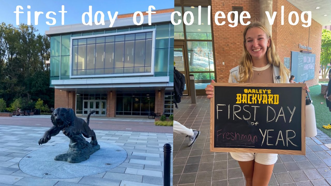 First day of school college vlog youtube