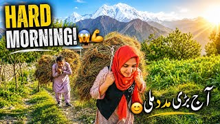 This Is How We Start Our Day in the Mountains! 😱🏔️ | Hard Village Life Vlog Gilgit-Baltistan 😊😍