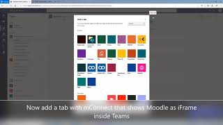mConnect link existing teams to Moodle courses
