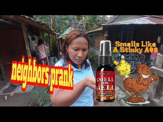 Smell From Hell POWER SPRAY 🤣😂 neighbors prank #LJTV #TREMILLOSBROTHERS 