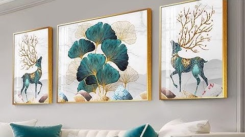 100+ Mẫu tranh tráng gương  treo phòng khách đẹp nhất hiện nay