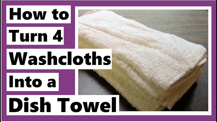 How to Turn 4 Washcloths Into a Dish Towel