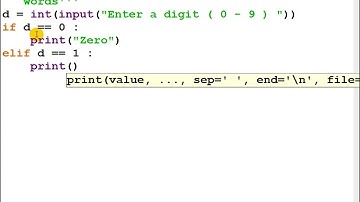 A python program to convert digit to words
