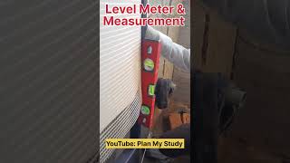 How to measure & adjust verticle & horizontal levels with ethenol bubble level meter #planmystudy